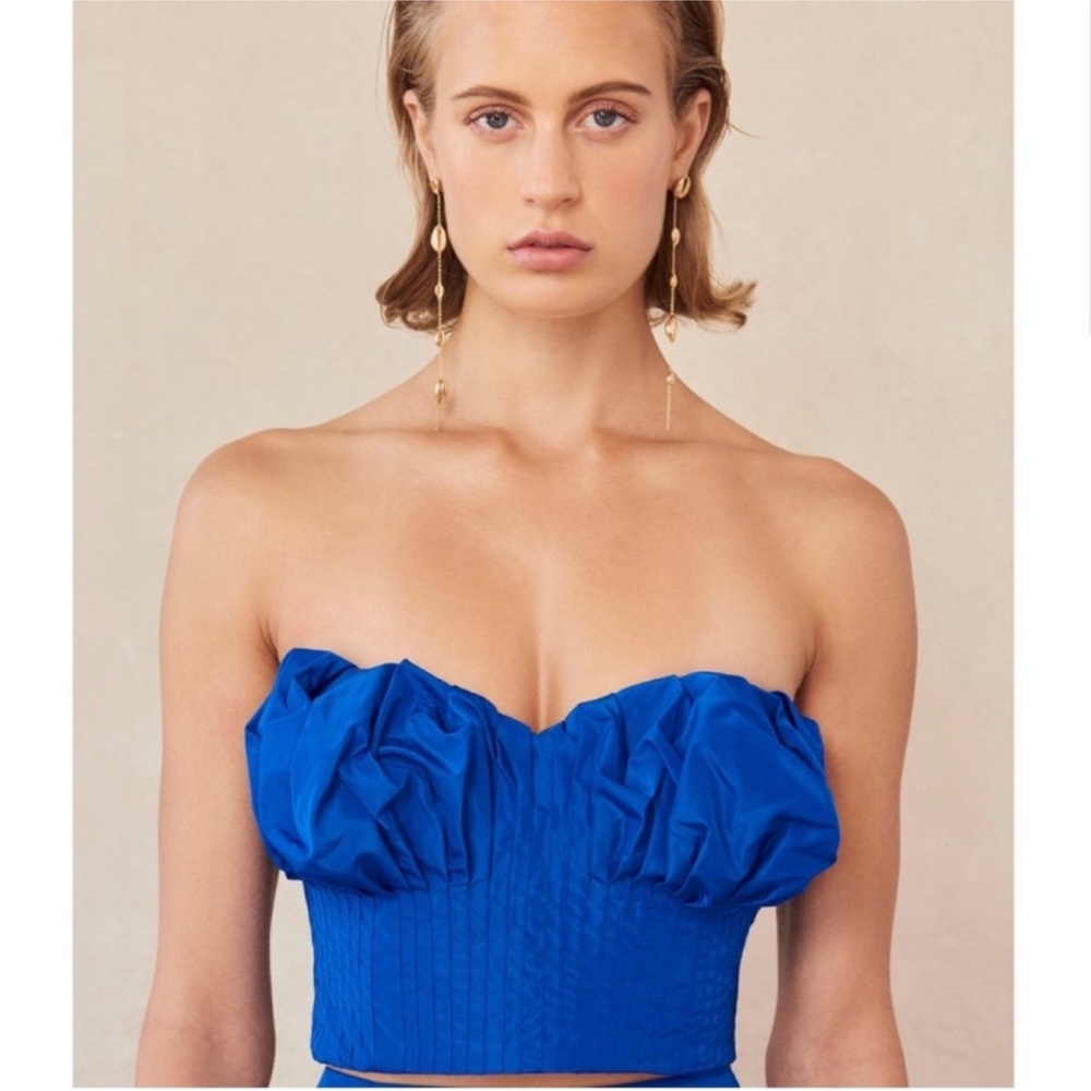 Cult Gaia Andra Strapless Bustier Top XS
